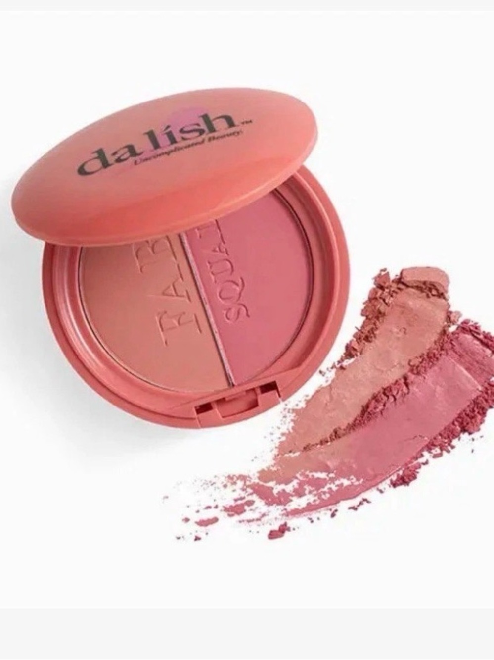 Da Lish Cosmetics Powder Blush Duo in Peachy Keen - NEW.